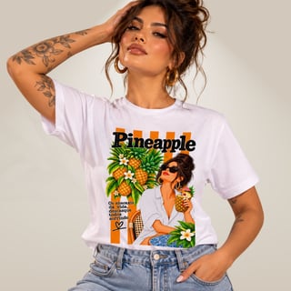 Nome do produto Camiseta Vida Tropical - Pineapple