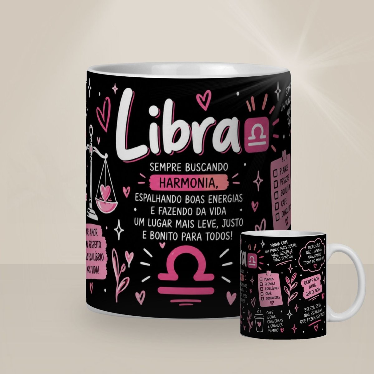 Nome do produto: Caneca Meu Signo - Sou de Libra