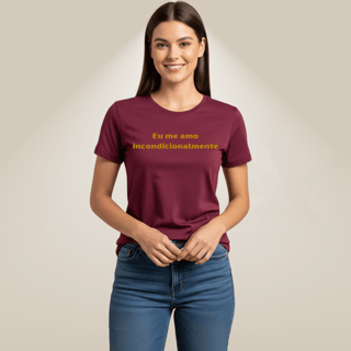 Nome do produto Camiseta Amor Próprio - Eu Me Amo