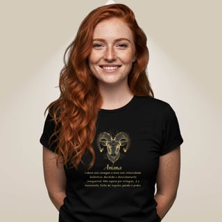Nome do produto Camiseta Zodíaco - Ariana