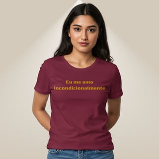 Nome do produto Camiseta Amor Próprio - Eu Me Amo