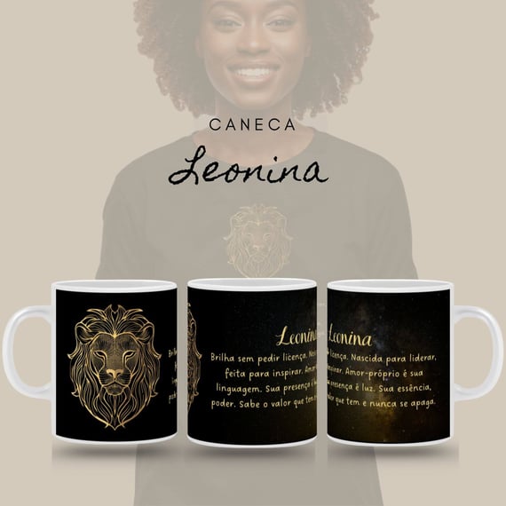 Caneca Zodíaco - Leonina