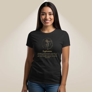 Nome do produto Camiseta Zodíaco - Sagitariana