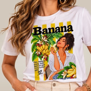 Camiseta Vida Tropical - Banana