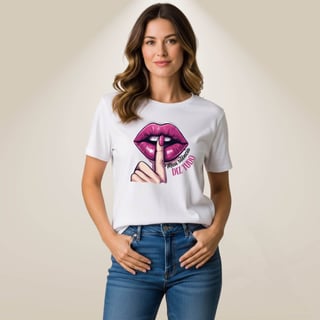 Nome do produto Camiseta Bocas - Meu Silêncio Diz Tudo