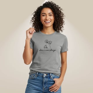 Nome do produto Camiseta Florescer - Sou o Meu Abrigo