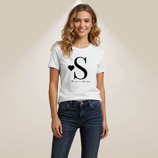 Nome do produto Camiseta Letra S - Meu Viver é Minha Marca