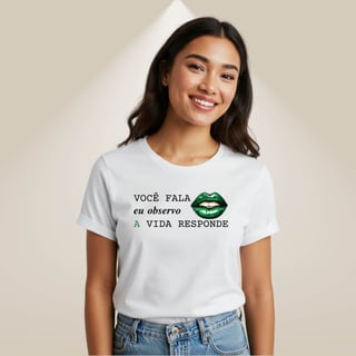 Nome do produto Camiseta Bocas - A Vida Responde