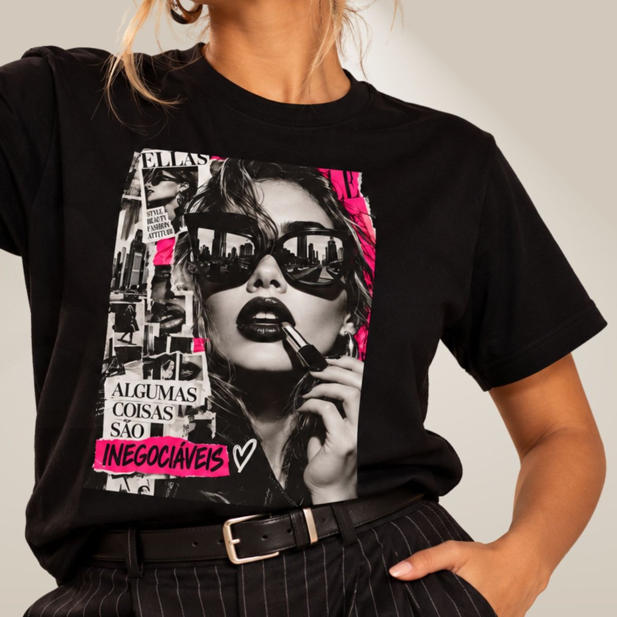 Nome do produto: Camiseta Ela Editorial - Coisas Inegociáveis