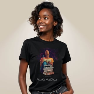 Nome do produto Camiseta Preta Perfeita - Minha História