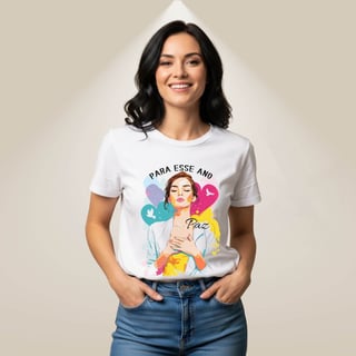 Nome do produto Camiseta Para Esse Ano - Paz