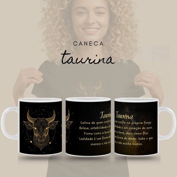 Caneca Zodíaco - Taurina