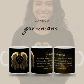 Nome do produto Caneca Zodíaco - Geminiana