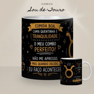 Nome do produto Caneca Meu Signo - Sou de Touro