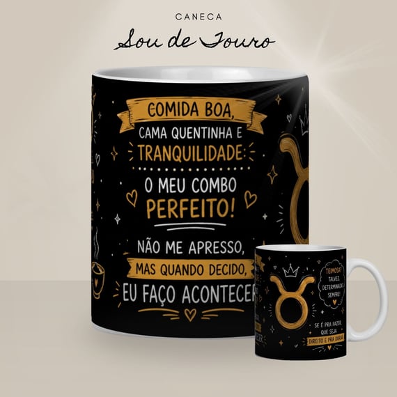 Caneca Meu Signo - Sou de Touro