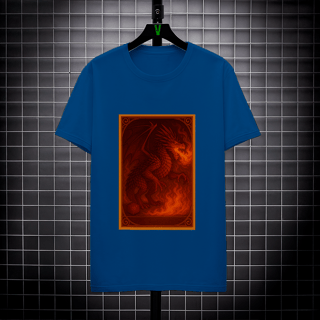 Nome do produto Camiseta Dragão Vermelho – Estilo Carta RPG