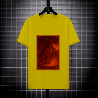 Nome do produto Camiseta Dragão Vermelho – Estilo Carta RPG
