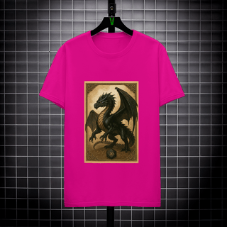 Nome do produto Camiseta Dragão Vermelho – Estilo Carta RPG