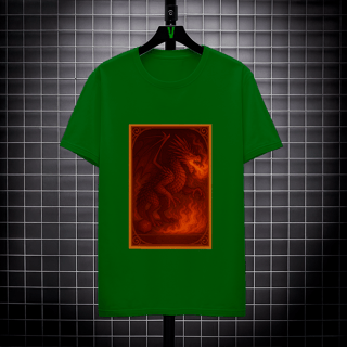 Nome do produto Camiseta Dragão Vermelho – Estilo Carta RPG