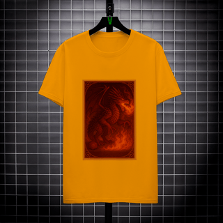 Nome do produto Camiseta Dragão Vermelho – Estilo Carta RPG