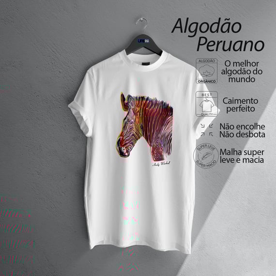 Grevy's Zebra - Andy Warhol (Algodão Peruano)