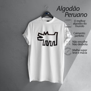Barking Dog - Keith Haring (Algodão Peruano)