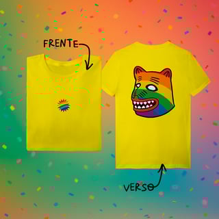 Nome do produto Camiseta  LA URSA ARCO-ÍRIS (frente e verso)