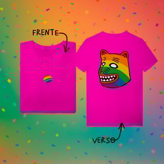 Nome do produto Camiseta  LA URSA ARCO-ÍRIS (frente e verso)