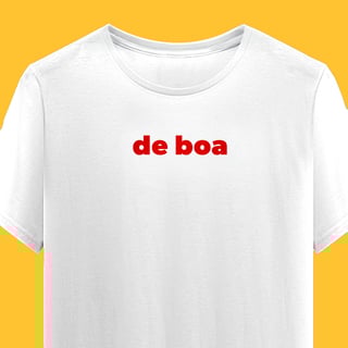 Camiseta De Boa (estampa vermelha)