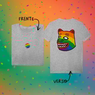 Nome do produto Camiseta  LA URSA ARCO-ÍRIS (frente e verso)