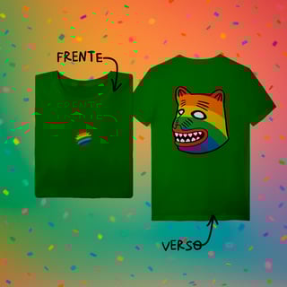 Nome do produto Camiseta  LA URSA ARCO-ÍRIS (frente e verso)