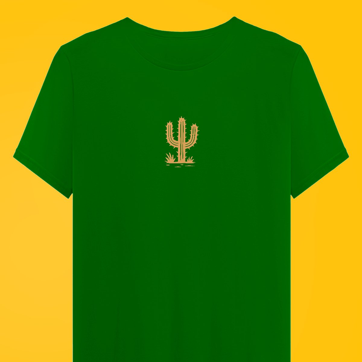 Nome do produto: Camiseta Xilo Cacto (estampa clara)