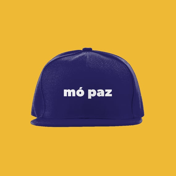 Boné Mó Paz (texto branco)