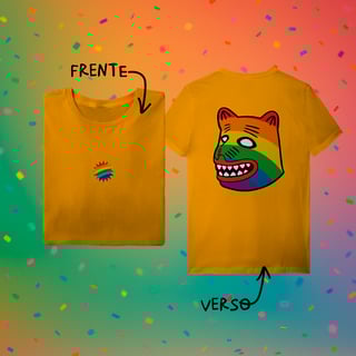 Nome do produto Camiseta  LA URSA ARCO-ÍRIS (frente e verso)