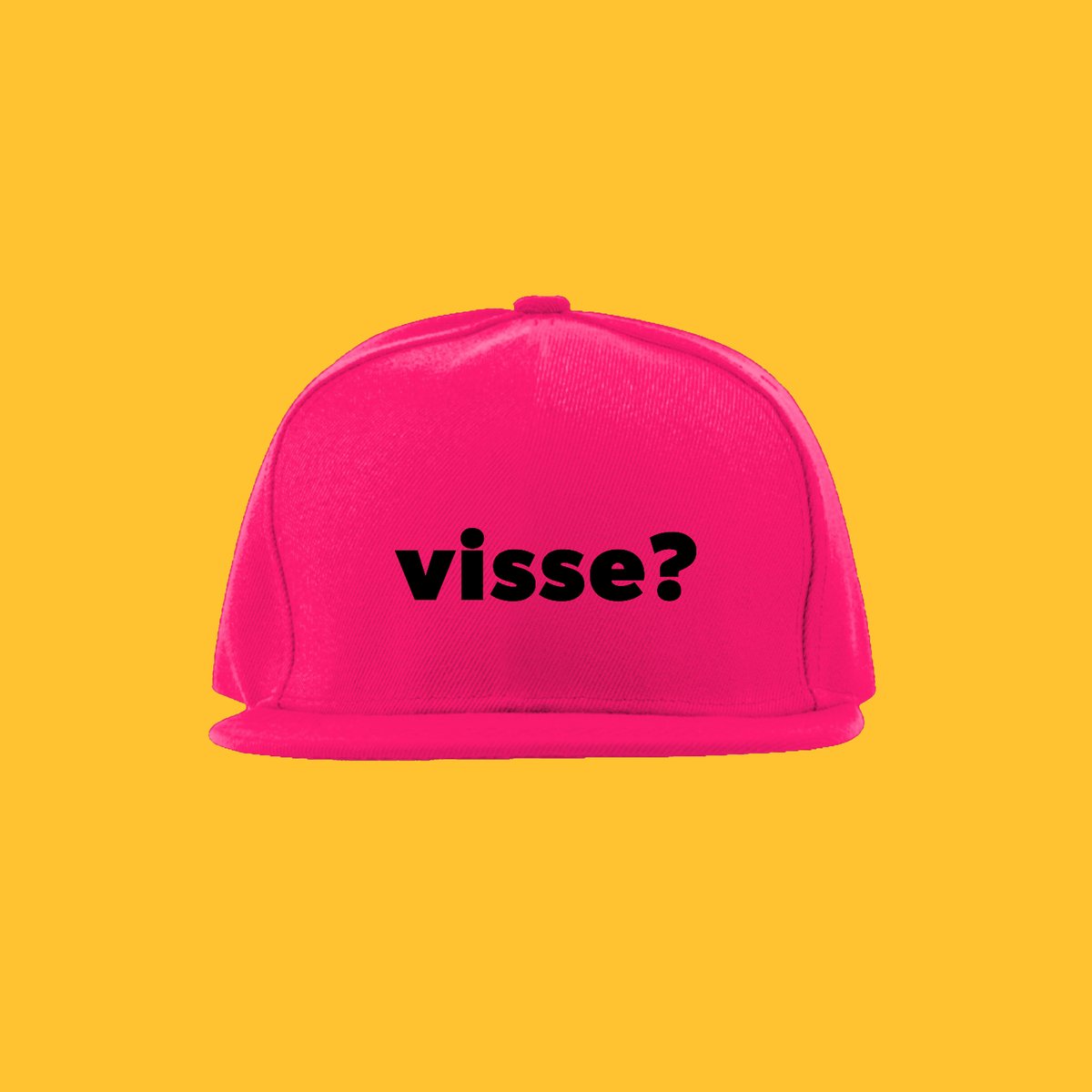 Nome do produto: Boné Visse? (estampa preta)