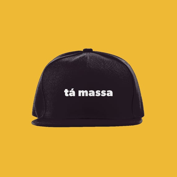 Boné Tá Massa (texto branco)