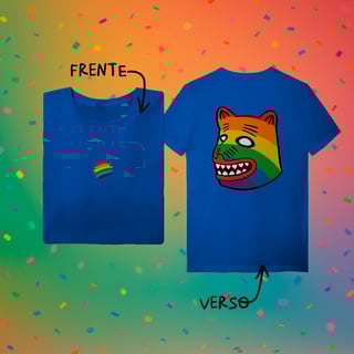 Nome do produto Camiseta  LA URSA ARCO-ÍRIS (frente e verso)