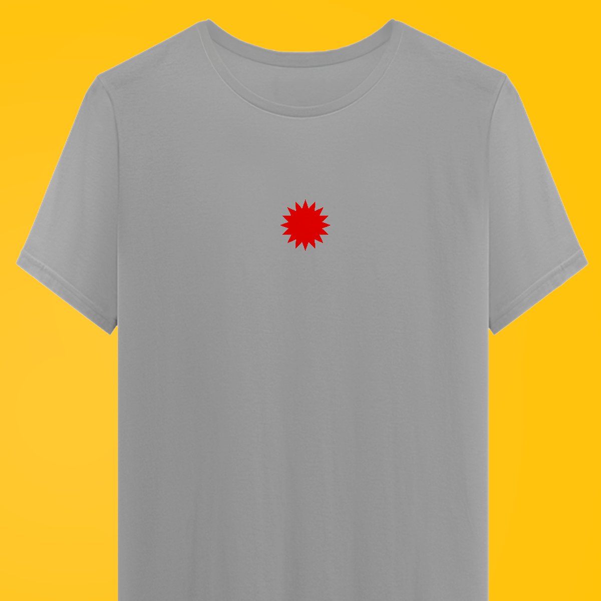 Nome do produto: Camiseta Sol Vermelho