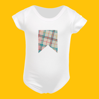 Baby Body Bandeirinha Xadrez Colorida