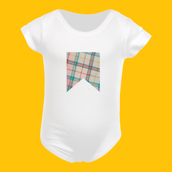 Baby Body Bandeirinha Xadrez Colorida