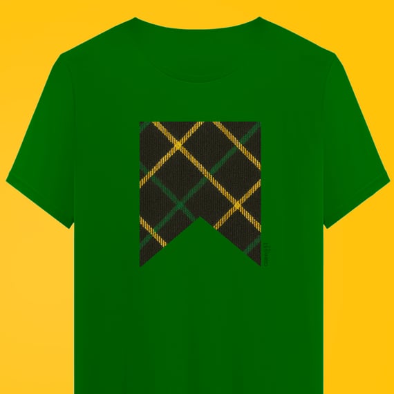 Camiseta Bandeixa Xadrez Verde