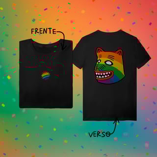Nome do produto Camiseta  LA URSA ARCO-ÍRIS (frente e verso)
