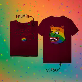Nome do produto Camiseta  LA URSA ARCO-ÍRIS (frente e verso)