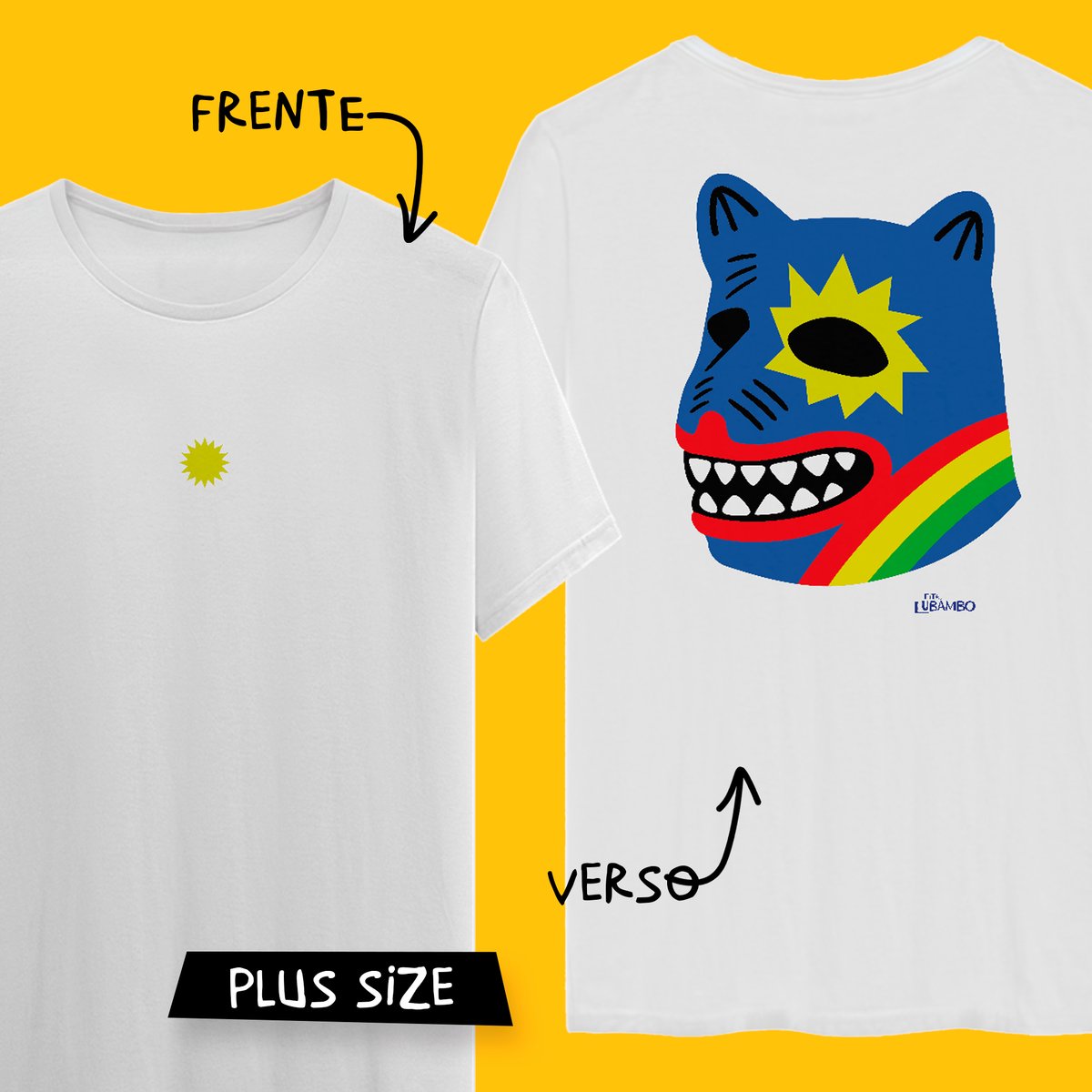 Nome do produto: Camiseta Plus Size La Ursa PE (frente e verso)