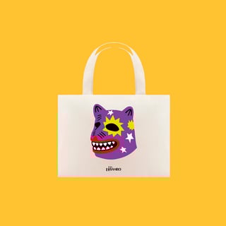 Ecobag La Ursa Roxa estampada