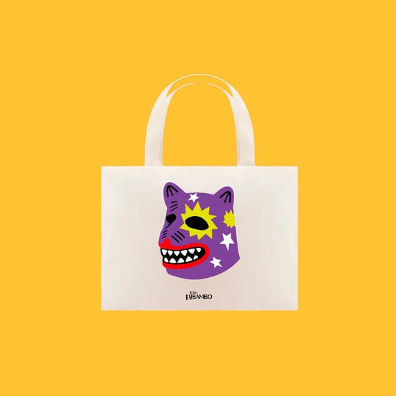 Ecobag La Ursa Roxa estampada