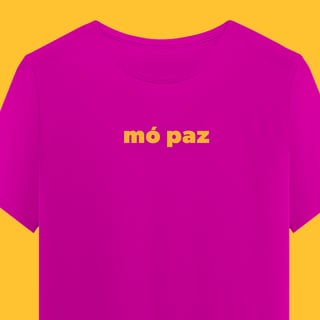 Camiseta Mó Paz (estampa amarela)
