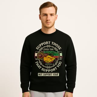 Moletom Prime Unissex Support Those – Estampa com Arte Urbana | OxVibe Streetwear