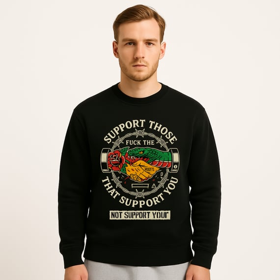 Moletom Prime Unissex Support Those – Estampa com Arte Urbana | OxVibe Streetwear