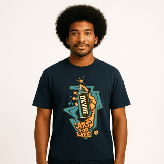 Camiseta Art for Life Unissex – OxVibe Streetwear com Estampa de Arte Urbana